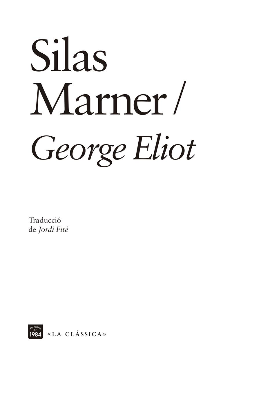 Silas Marner | Eliot, George