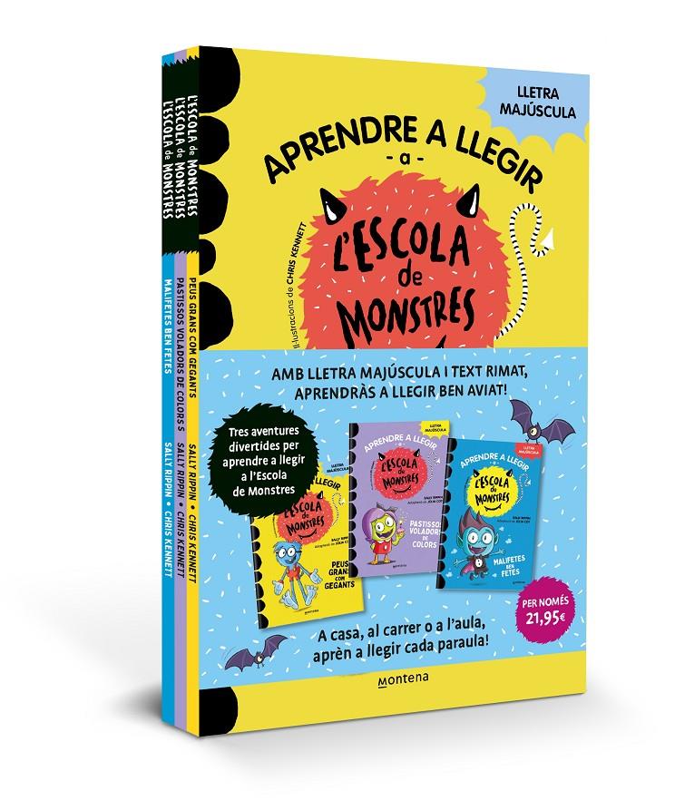 Aprendre a llegir a l'Escola de Monstres - Pack amb els llibres 4, 5 i 6 | Rippin, Sally | Cooperativa autogestionària