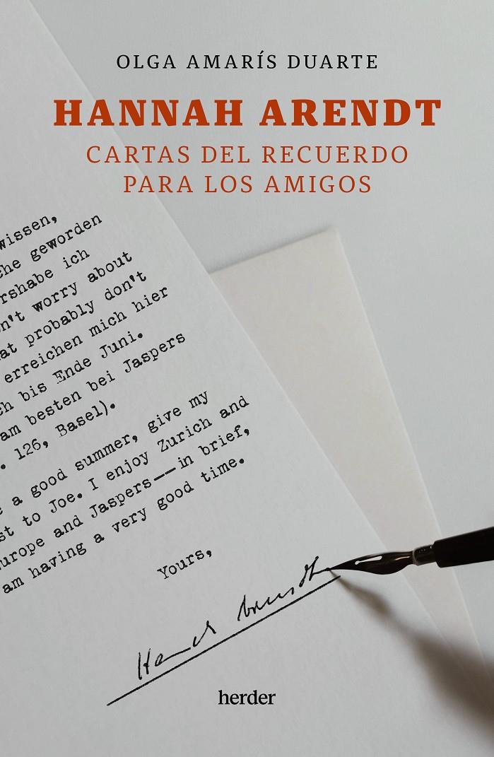 Hannah Arendt. Cartas del recuerdo para los amigos | Amarís Duarte, Olga | Cooperativa autogestionària