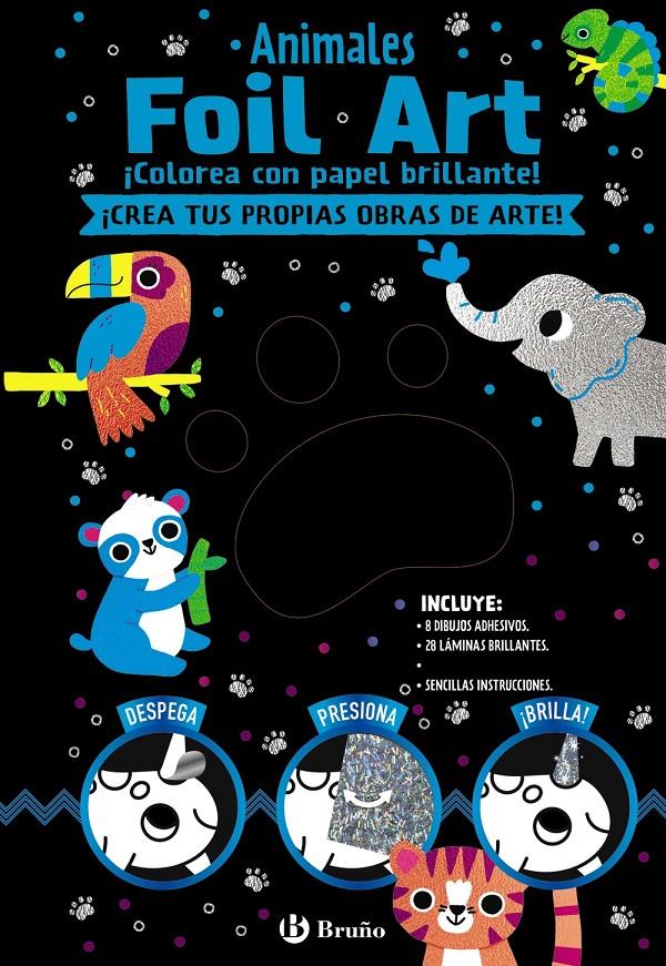 Foil Art. Colorea con papel brillante. Animales | Varios Autores | Cooperativa autogestionària