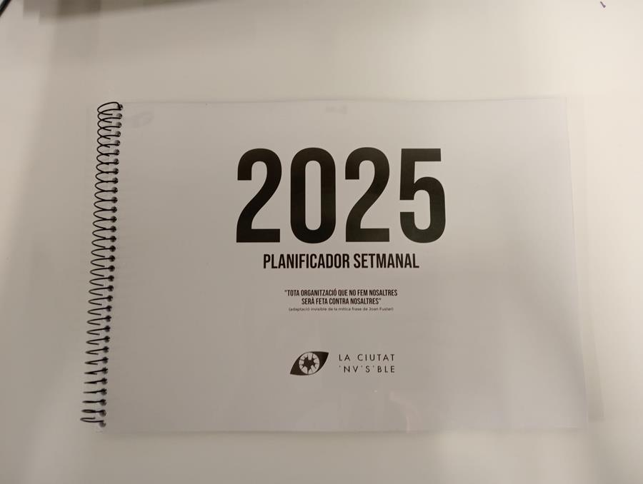 Planificador setmanal 2025 | La ciutat invisible | Cooperativa autogestionària