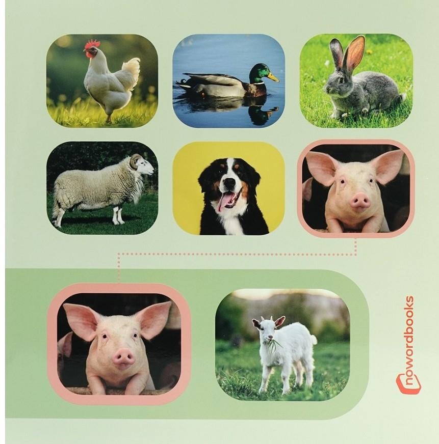 Busca y encuentra: Animales de la granja | NoWordBooks | Cooperativa autogestionària