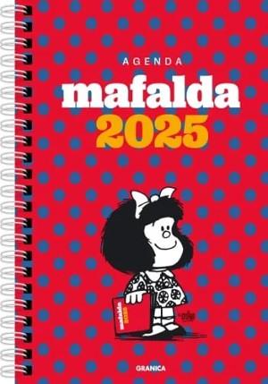 2025 Agenda Mafalda anillada columnas rojas | Cooperativa autogestionària