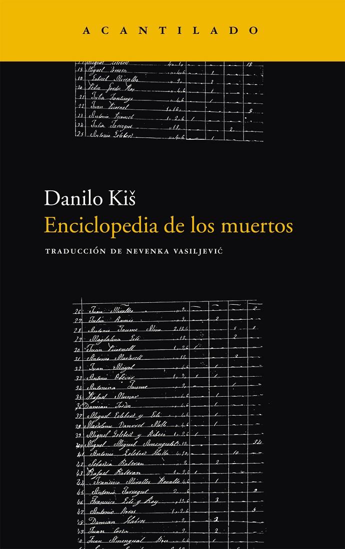 Enciclopedia de los muertos | Kis, Danilo