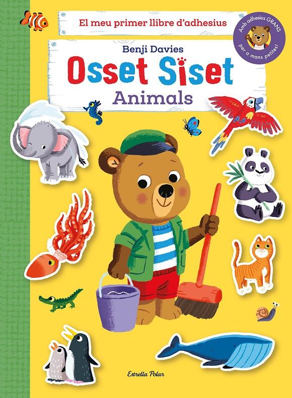 Osset Siset. El meu primer llibre d'adhesius. Animals | Davies, Benji