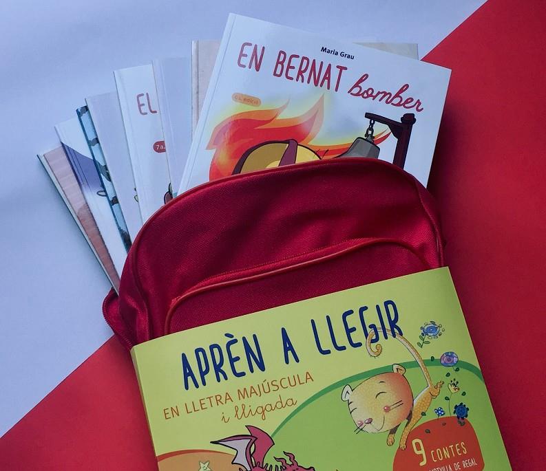 Motxilla amb 9 llibres per aprendre a llegir | Cussó Grau, Bernat/Grau Saló, Maria/Cussó Grau, Núria/Rossell, Joan | Cooperativa autogestionària