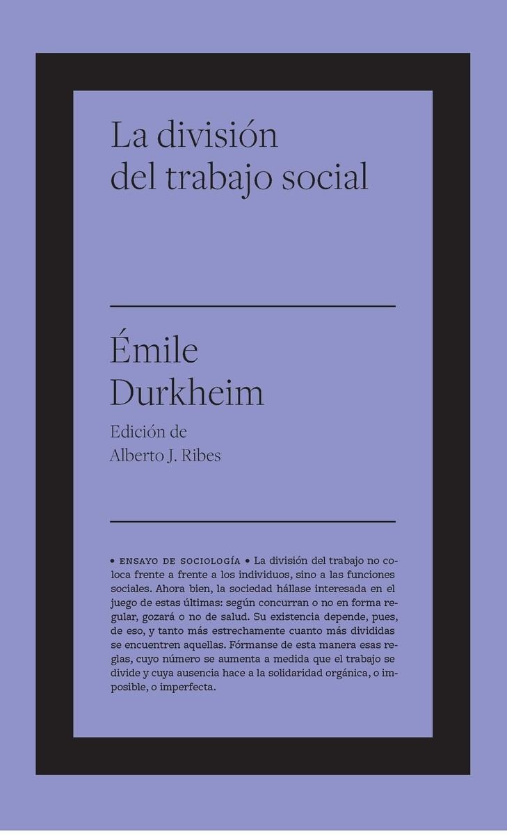 La división del trabajo social | Durkheim, Émile | Cooperativa autogestionària